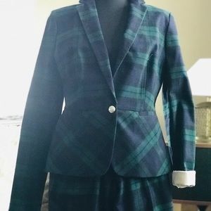 Plaid Pant suit